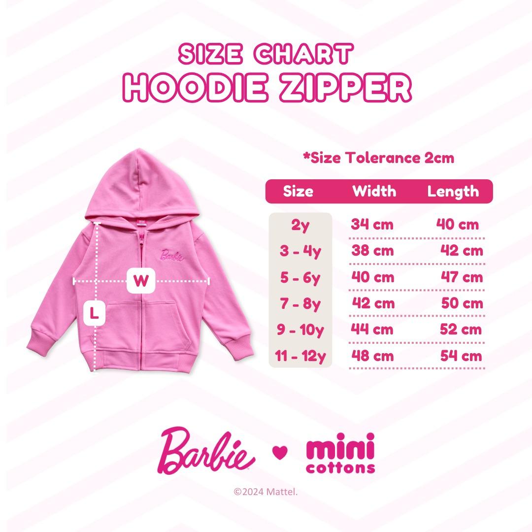 Barbie x Minicottons Jacket Hoodie Zipper Top 2-12 Years - Image 5