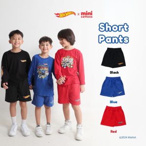 SALE Hot Wheels x Minicottons Boys Short Pants Celana Pendek Hotwheels Anak Laki Laki 2-12 Tahun