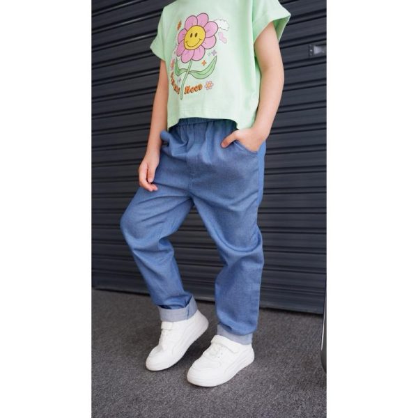 Minicottons Celana Baggy Denim Jeans Pants look Anak 1-12 Tahun - Image 4