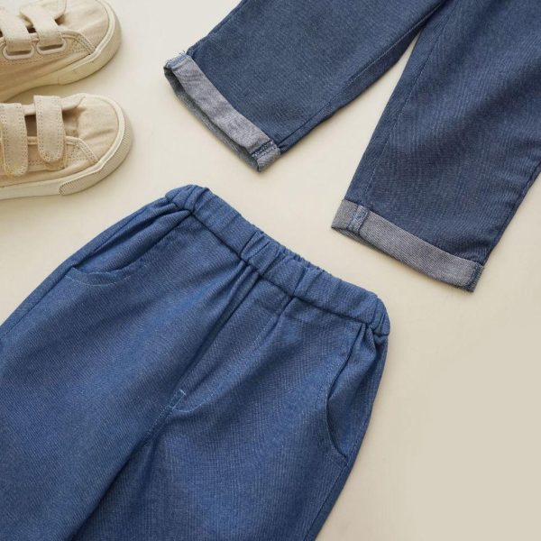 Minicottons Celana Baggy Denim Jeans Pants look Anak 1-12 Tahun - Image 6