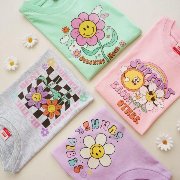 Mini Cottons Kaos Crop Top Anak Perempuan 1-12 Tahun - Image 4