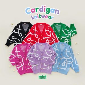 Minicottons Cardigan Rajut Anak Knitwear Anak 1-12 Tahun