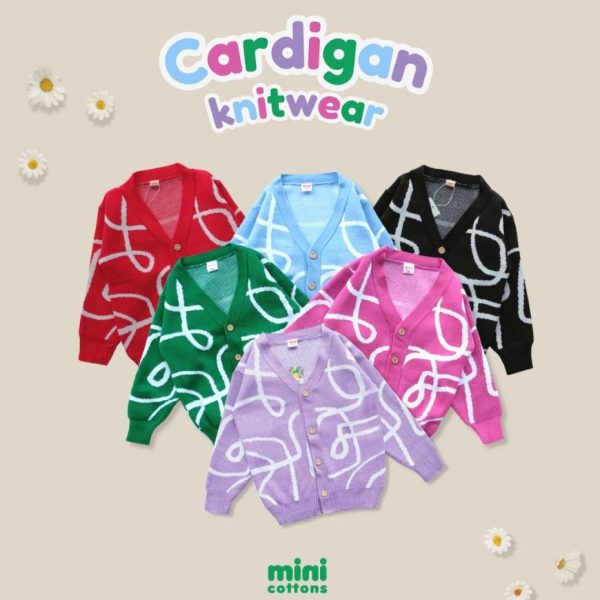 Minicottons Cardigan Rajut Anak Knitwear Anak 1-12 Tahun - Image 2