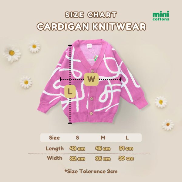 Minicottons Cardigan Rajut Anak Knitwear Anak 1-12 Tahun - Image 9