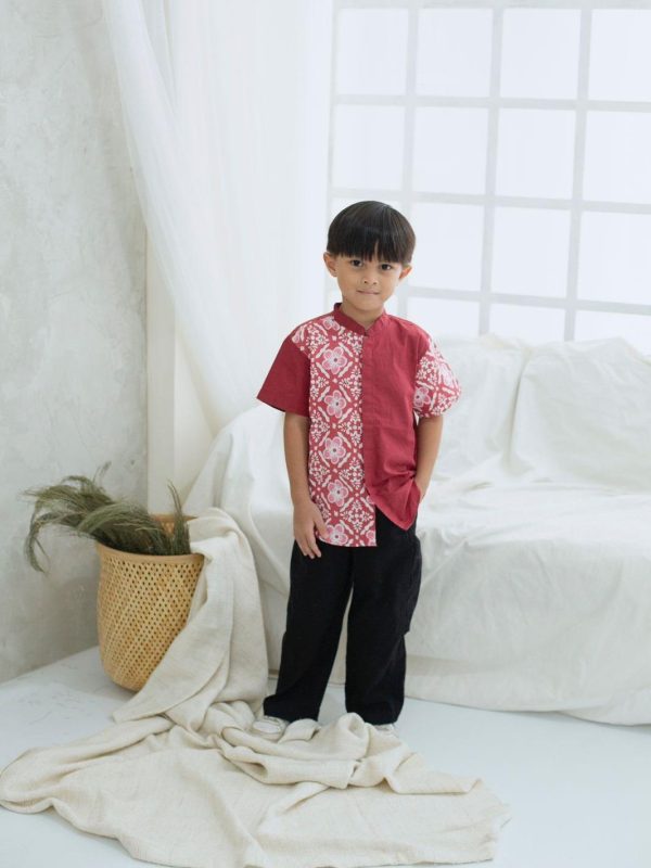 Minicottons Kemeja Batik Anak Kemeja Koko Anak 1-12 Tahun Muslim Panjang - Image 3