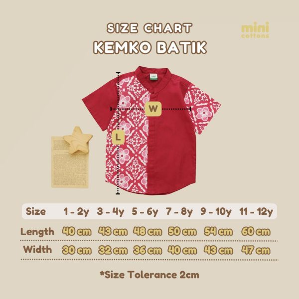 Minicottons Kemeja Batik Anak Kemeja Koko Anak 1-12 Tahun Muslim Panjang - Image 7