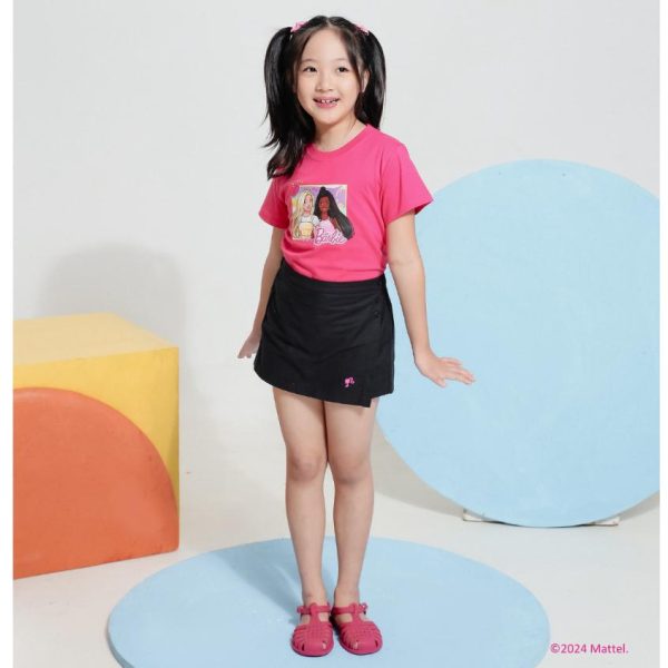 Barbie x Minicottons Graphic Tshirt Kaos Anak Perempuan 2-12 Tahun - Image 4