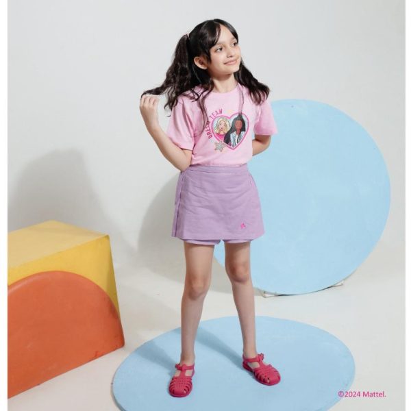 Barbie x Minicottons Graphic Tshirt Kaos Anak Perempuan 2-12 Tahun - Image 5