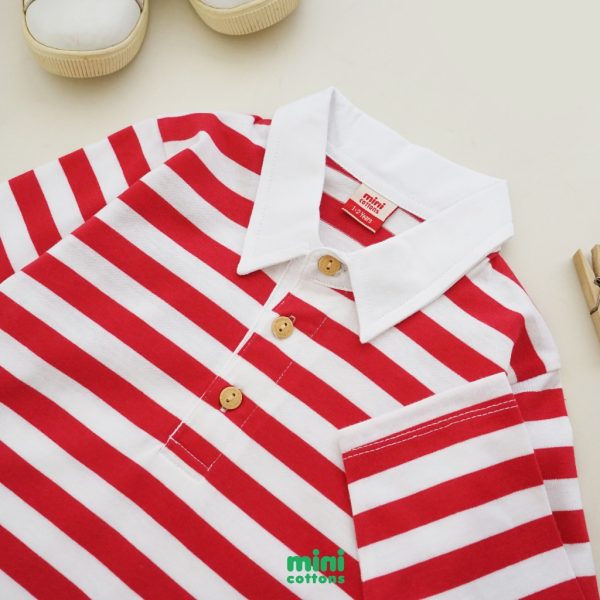 Mini Cottons Unisex Long Sleeve Tshirt Polo Shirt Indonesia 17an Merdeka Series 1-12 Tahun - Image 5