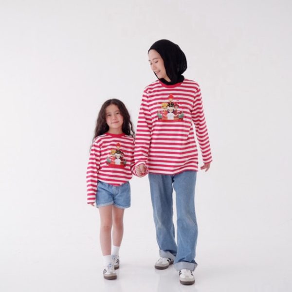 Mini Cottons Unisex Long Sleeve Tshirt Polo Shirt Indonesia 17an Merdeka Series 1-12 Tahun - Image 6