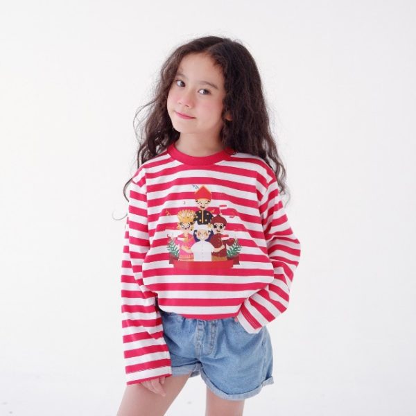 Mini Cottons Unisex Long Sleeve Tshirt Polo Shirt Indonesia 17an Merdeka Series 1-12 Tahun - Image 8