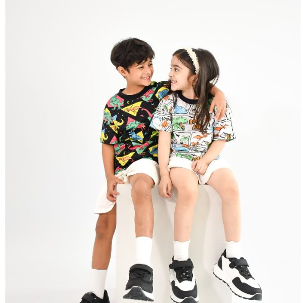 MINI COTTONS Kaos Anak Unisex Dino Fullprint Kids Tshirt 100% Katun 1-12 Tahun - Image 3