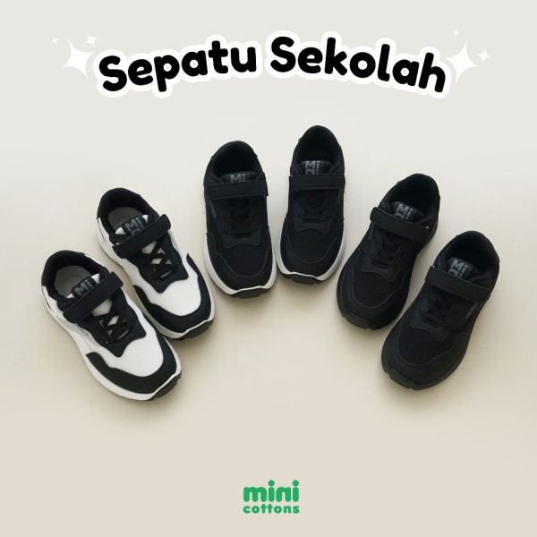 Minicottons Sepatu Anak Sekolah School Shoes Sneaker Unisex