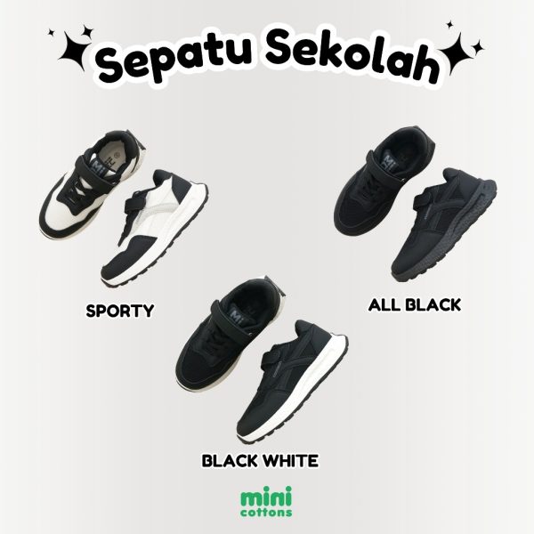 Minicottons Sepatu Anak Sekolah School Shoes Sneaker Unisex - Image 2