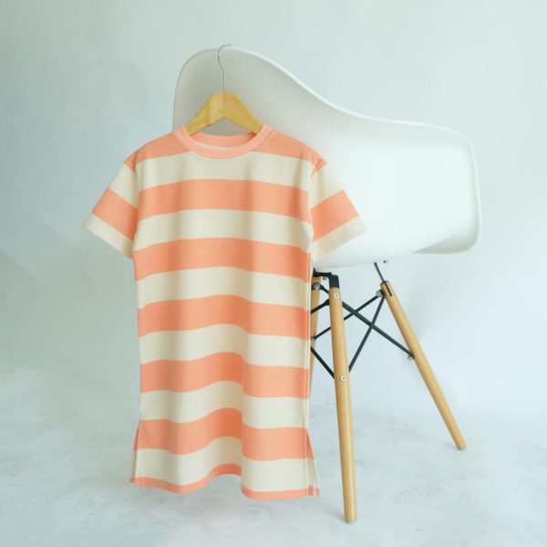 MINI COTTONS Stripe Dress Garis Salur Baju Anak Perempuan - Image 8