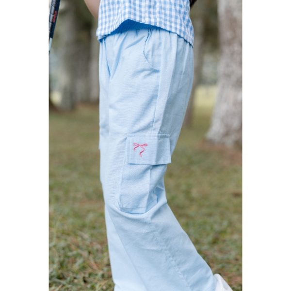Minicottons Linen Cargo Pita Pants Celana Kargo Anak Perempuan 1-12 Tahun - Image 2