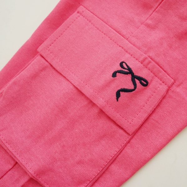Minicottons Linen Cargo Pita Pants Celana Kargo Anak Perempuan 1-12 Tahun - Image 8