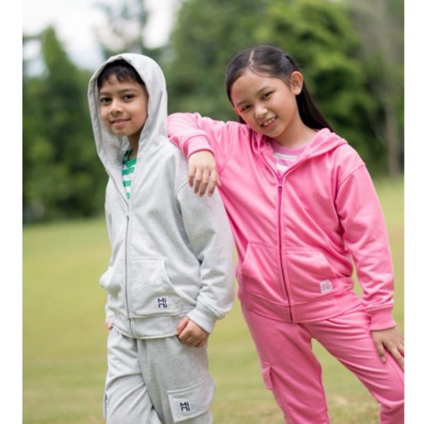 Minicottons Jacket Hoodie Zipper Top Baju Anak Unisex 1-12 Tahun - Image 2