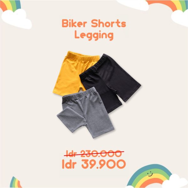 MINI COTTONS Biker Shorts Legging Pendek Anak Perempuan - Image 2