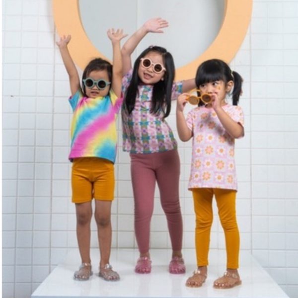 MINI COTTONS Biker Shorts Legging Pendek Anak Perempuan - Image 3