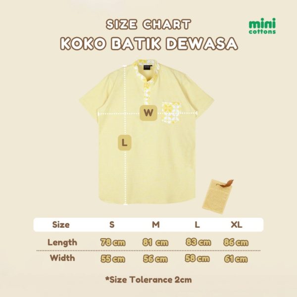 Minicottons Kemeja Batik Kemeja Koko Kembar Dewasa - Image 4