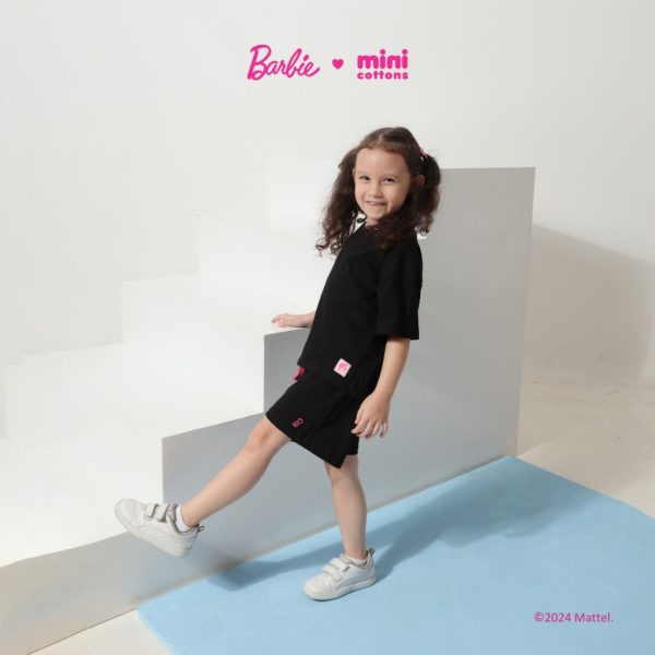 Barbie x Minicottons Setelan Oversize Set Anak Perempuan 2-12 Tahun - Image 3