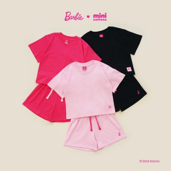 Barbie x Minicottons Setelan Oversize Set Anak Perempuan 2-12 Tahun - Image 5