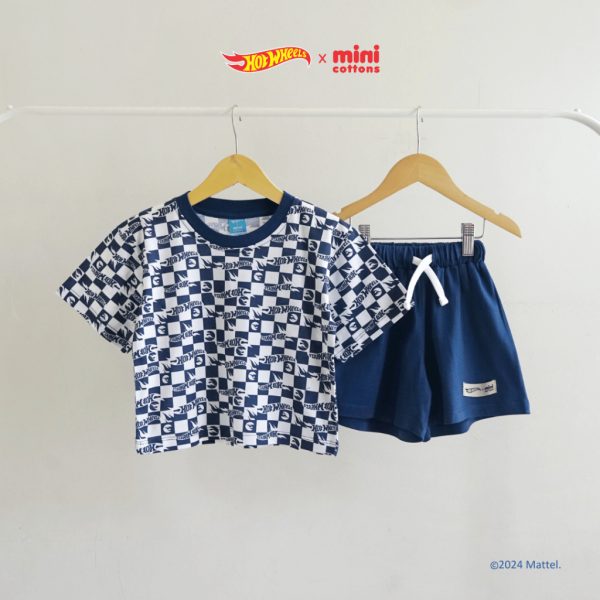 Hot Wheels x Minicottons Kids Set Setelan Oversize Fullprint Anak Laki Laki 2-12 Tahun - Image 7