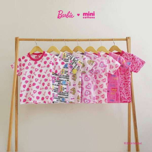 Barbie x Minicottons Fullprint Tshirt Kaos Anak Perempuan 2-12 Tahun - Image 7