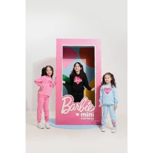 Barbie x Minicottons Setelan Hoodie Set Anak Perempuan 2-12 Tahun