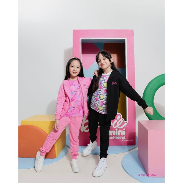 Barbie x Minicottons Jogger Cargo Pants Celana anak Perempuan 2-12 Tahun - Image 2