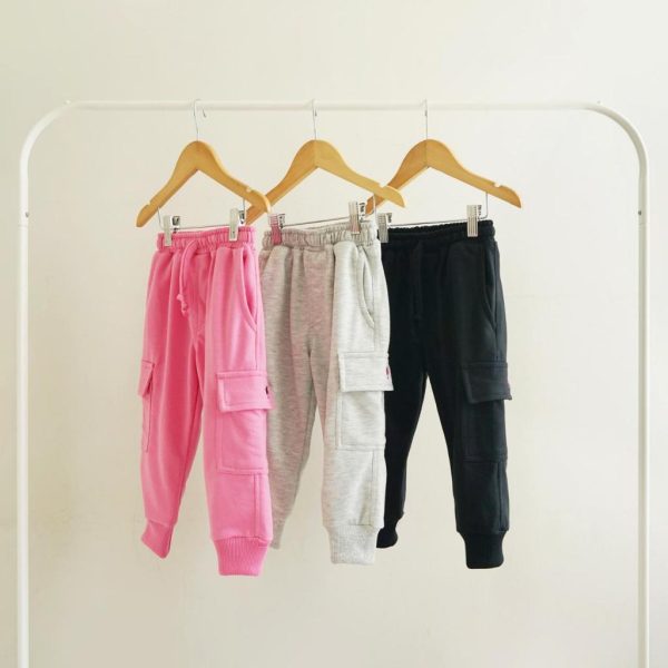 Barbie x Minicottons Jogger Cargo Pants Celana anak Perempuan 2-12 Tahun - Image 5