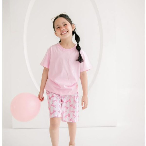 Barbie x Minicottons Kids Set Setelan Fullprint Anak Perempuan 2-12 Tahun - Image 4