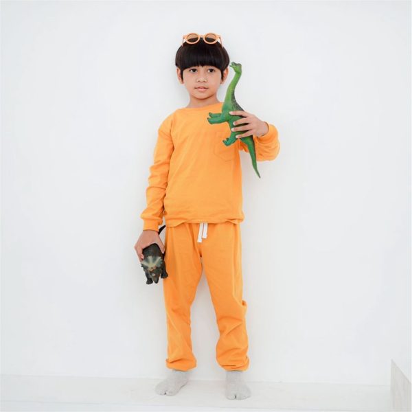 MINI COTTONS Tracksuit Crewneck Jogger Set Anak Unisex - Image 3