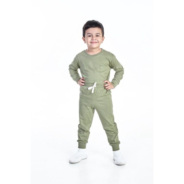 MINI COTTONS Tracksuit Crewneck Jogger Set Anak Unisex - Image 5