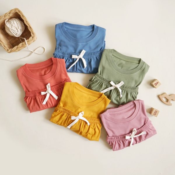MINI COTTONS Tracksuit Crewneck Jogger Set Anak Unisex - Image 8